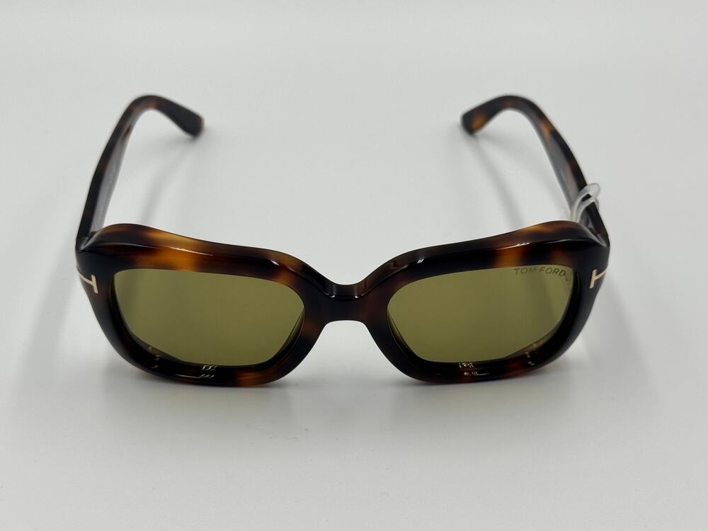Tom Ford Natalia-02 FT1283 53N Women’s Sunglasses Blonde Havana Green 52mm New